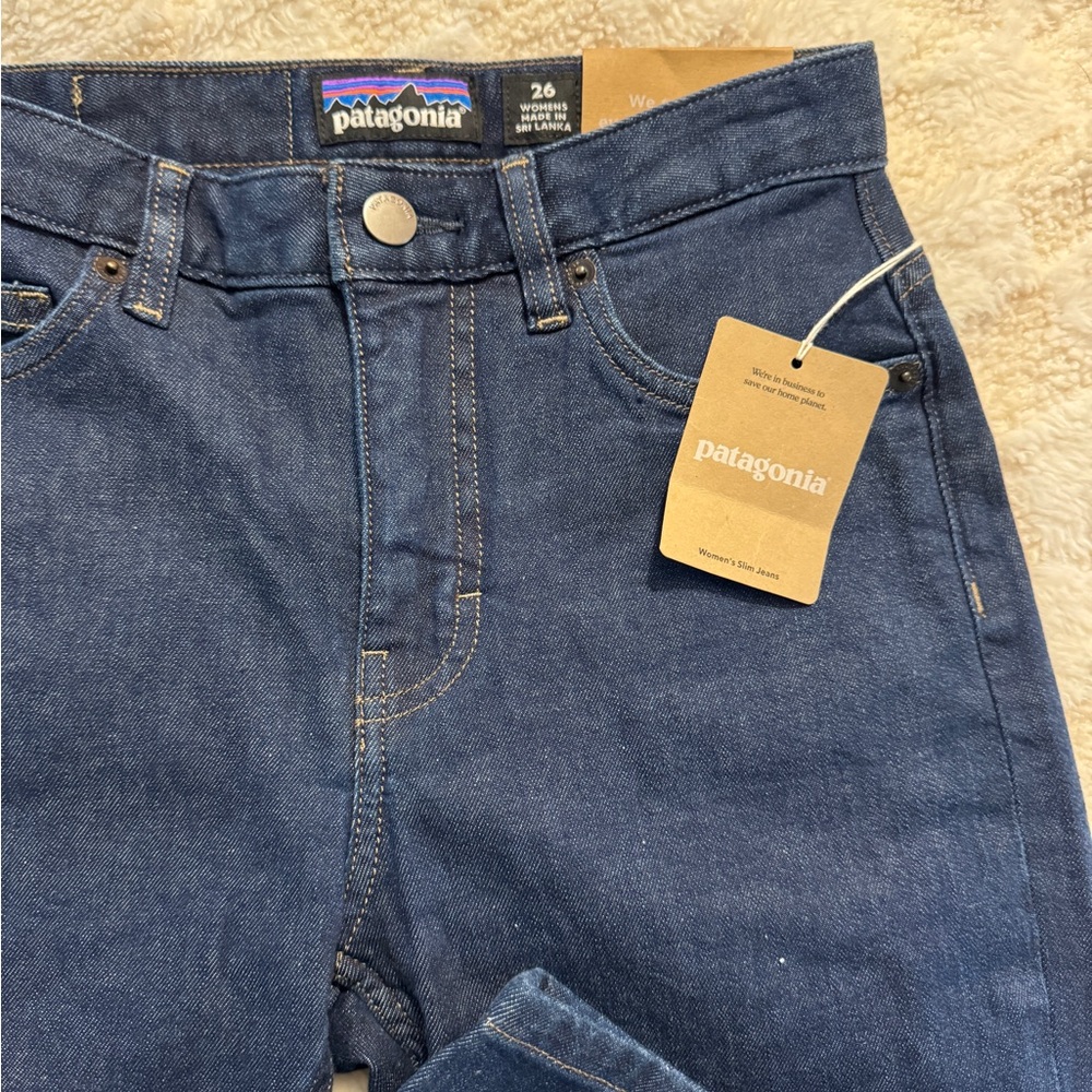 Patagonia Blue Denim Jeans NWT 26 - Picture 2 of 4